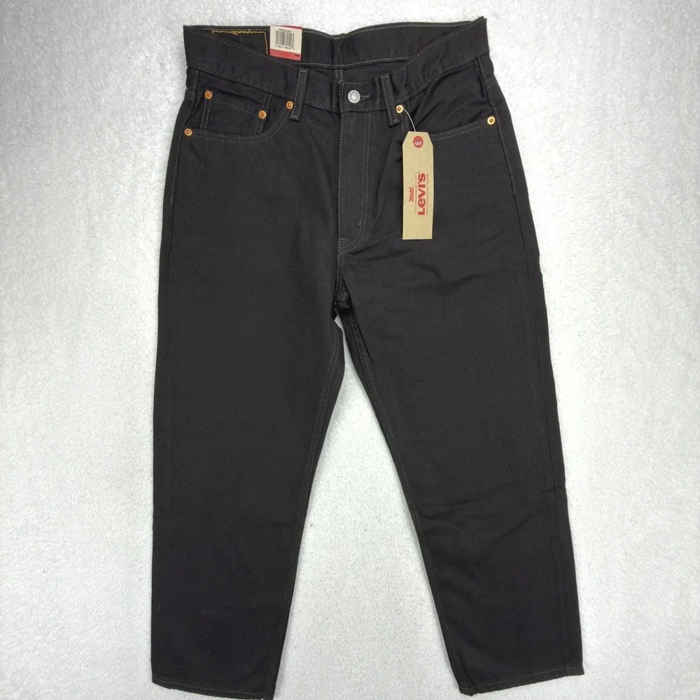 Levis 550 Relaxed Fit Denim Jeans Mens 33x30 Black NWT